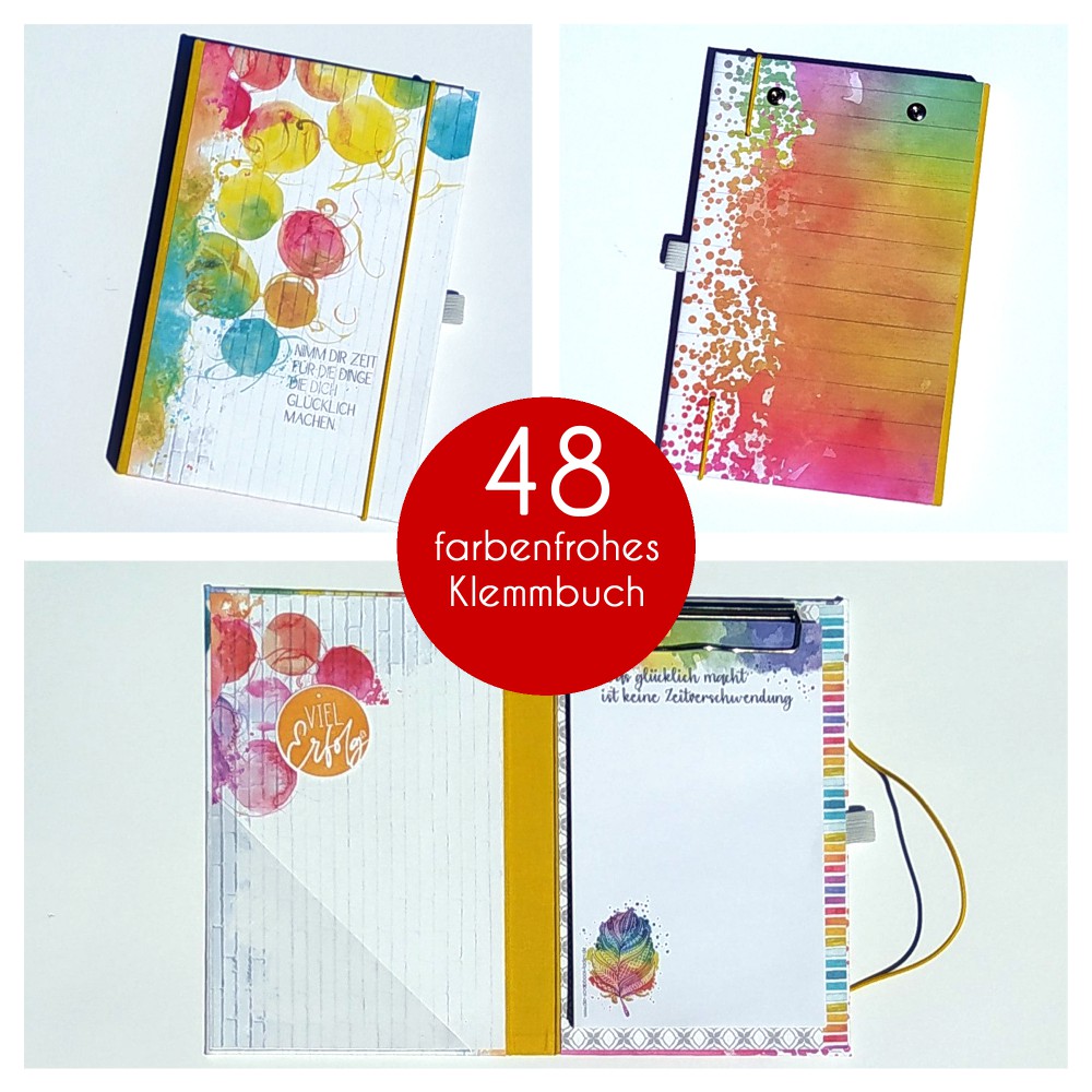 Kreativ Set 48 - farbenfrohes Klemmbuch